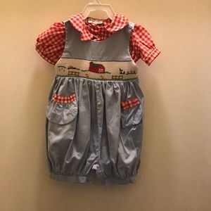Baby Outfit with Farm Scene